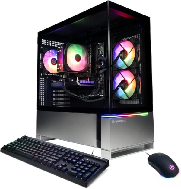 CyberPowerPC Gamer Master Gaming PC, AMD Ryzen 7 8700F 4.1GHz, GeForce RTX 4060 Ti 8GB, 16GB DDR5, 1TB PCIe Gen4 SSD, WiFi Ready & Windows 11 Home (GMA2900A) - Image 2